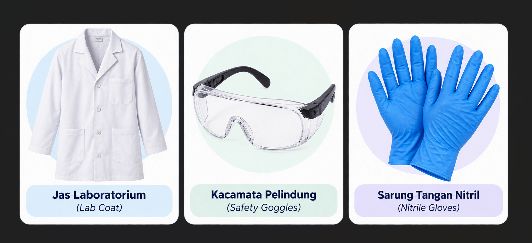Tingkat 2 - Perlindungan Menengah (Reagen Basa Sedang & Larutan Uji)