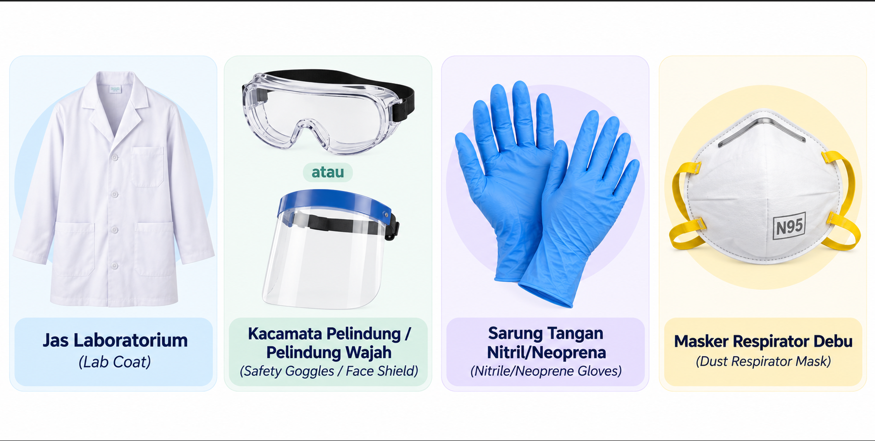 Tingkat 3 - Perlindungan Oksidator Kuat & Partikel Debu Toksik